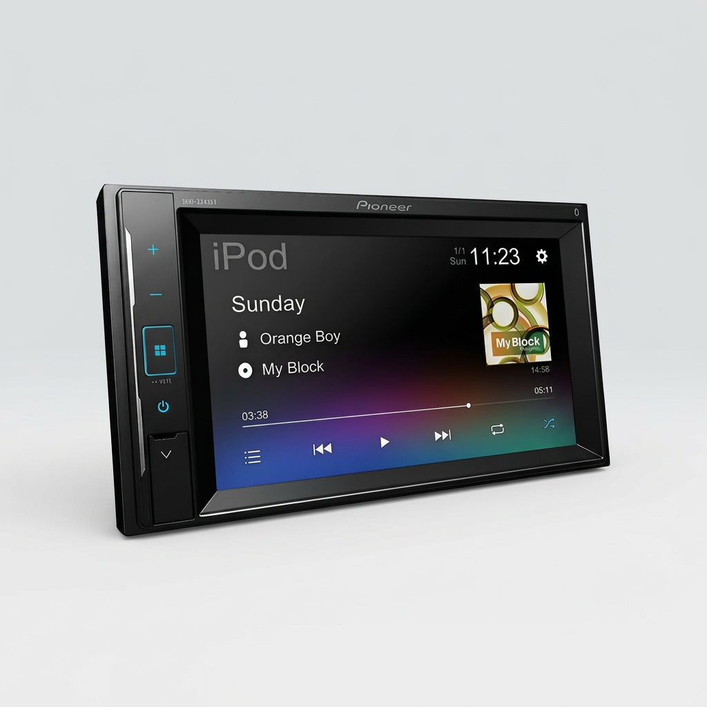 Pioneer DMH-A245BT – Pantalla 6.2”, Android/iPhone, Bluetooth y Control Total al Conducir