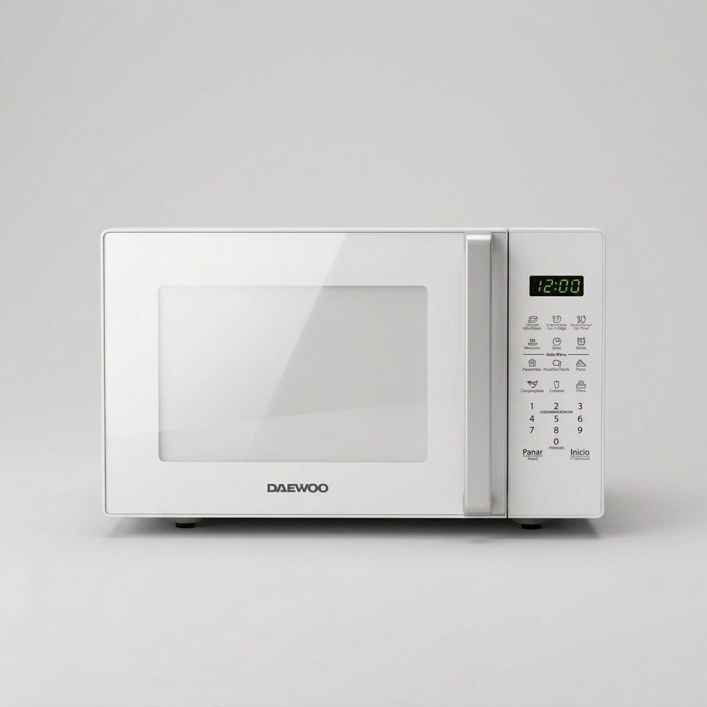 Horno de Microondas Daewoo DMDXX11S2WW 1.1 Pies (30 L) Blanco, 10 Niveles de Potencia, 6 Programas, Descongelado por Peso