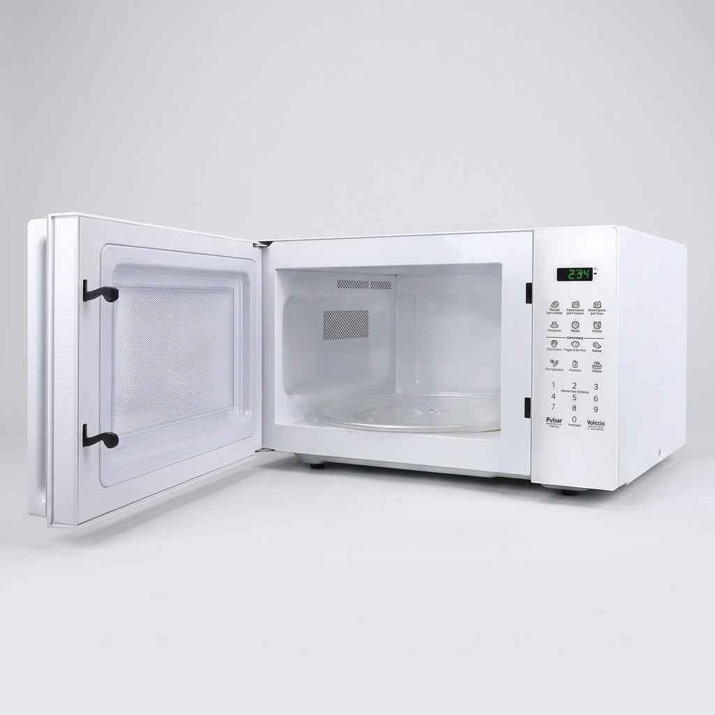 Horno de Microondas Daewoo DMDXX11S2WW 1.1 Pies (30 L) Blanco, 10 Niveles de Potencia, 6 Programas, Descongelado por Peso