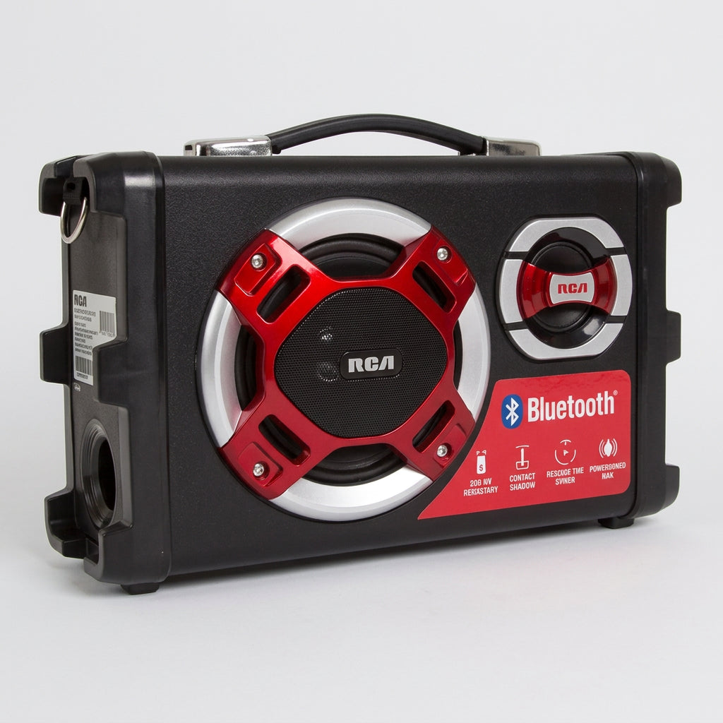 Bocina Portátil Bluetooth RCA SP82BT 25W RMS con Karaoke, Micrófono Incluido, USB, SD, Radio FM, Grabación, Control Remoto