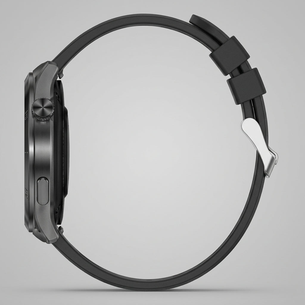 Reloj Inteligente Aiwa AiWatch AWSAM05BB Negro, Pantalla AMOLED 1.43", Llamadas Bluetooth, Ritmo Cardíaco, SpO2, +100 Deportes