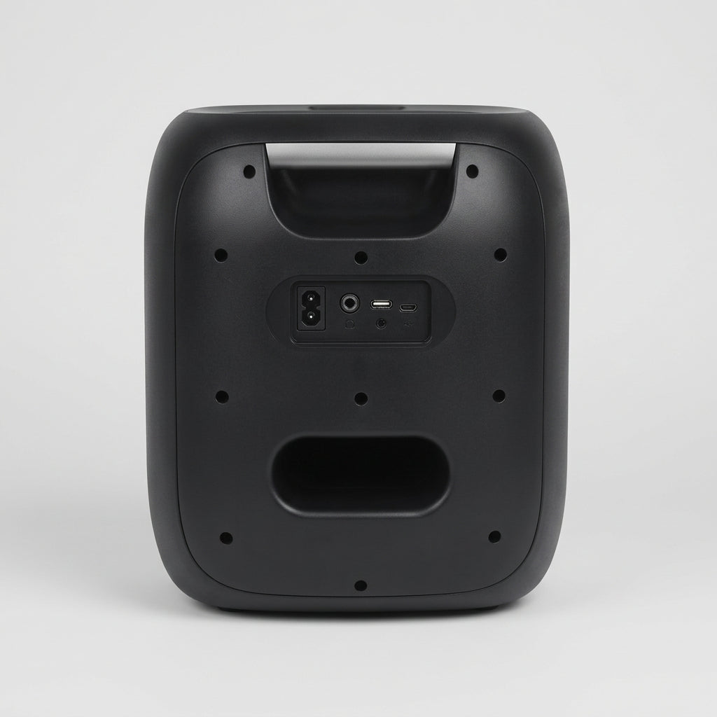 Bocina Portátil Bluetooth Aiwa AWPOK9T 8" 20W RMS (200W PMPO), Karaoke, Luces LED, TWS, Radio FM, USB, Negra