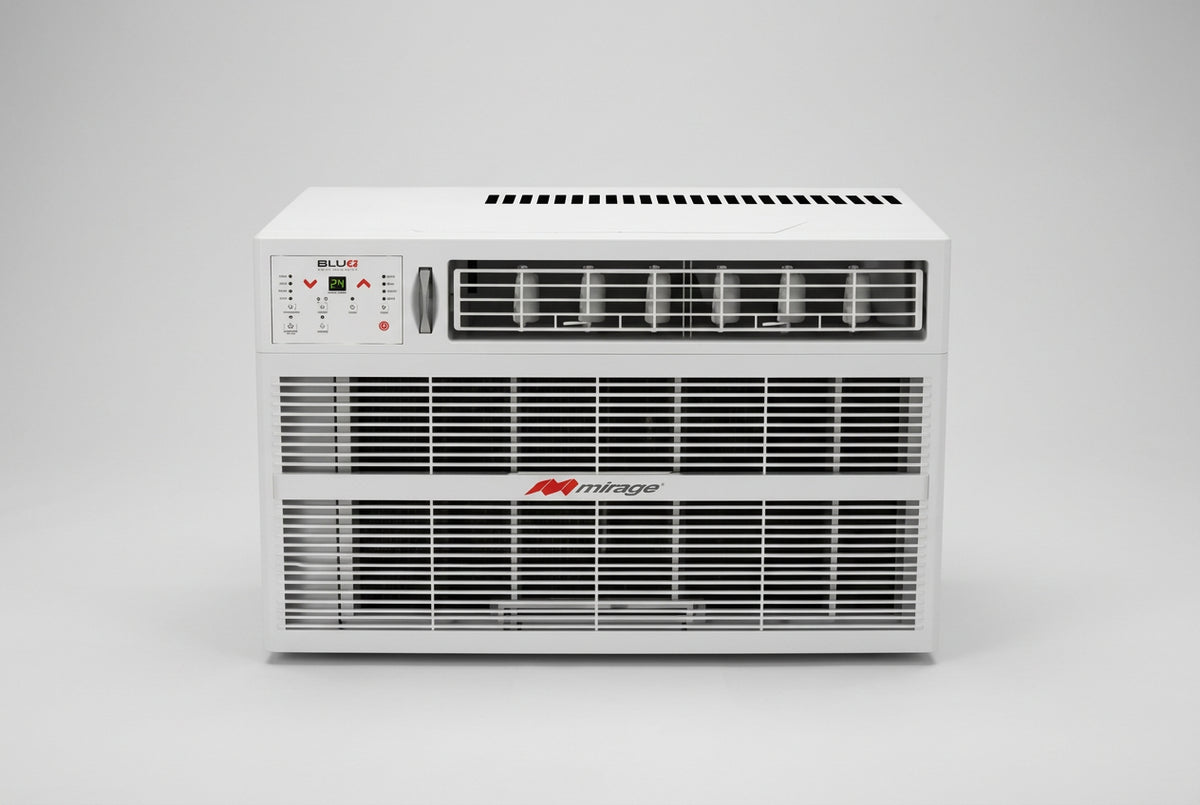 Aire Acondicionado de Ventana Mirage Blu Plus Efficient MACC2421N 2 Toneladas 24,000 BTU Solo Frío 220V, Gas R32