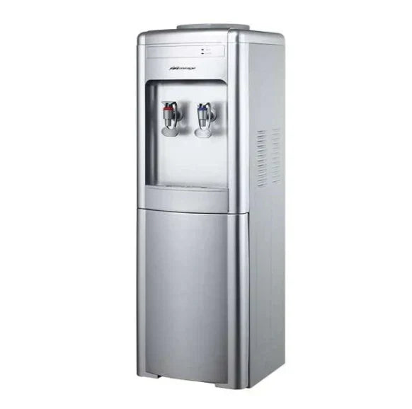 Dispensador de Agua Mirage DISX10 MDD10CS de Piso, Fría y Caliente, Enfriamiento por Compresor, Garrafón Superior, Plata