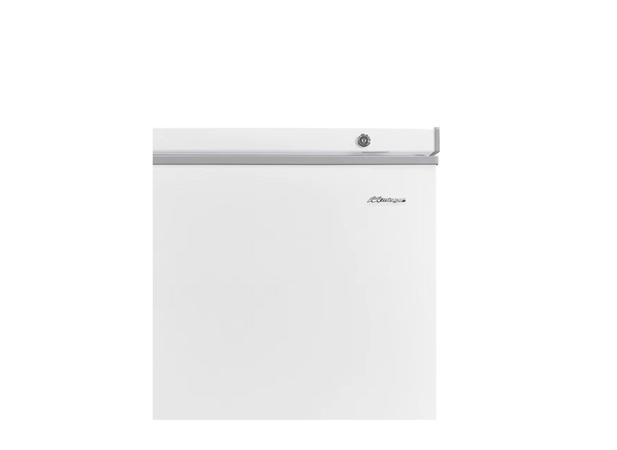 Congelador Horizontal Mirage MCP15HB 5 Pies (142 L), Cerradura con Llave, Luz Interior, Ruedas, Interior de Aluminio, Blanco