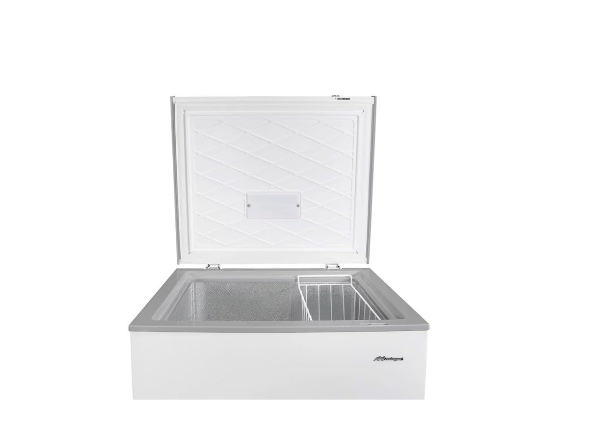 Congelador Horizontal Mirage MCP15HB 5 Pies (142 L), Cerradura con Llave, Luz Interior, Ruedas, Interior de Aluminio, Blanco