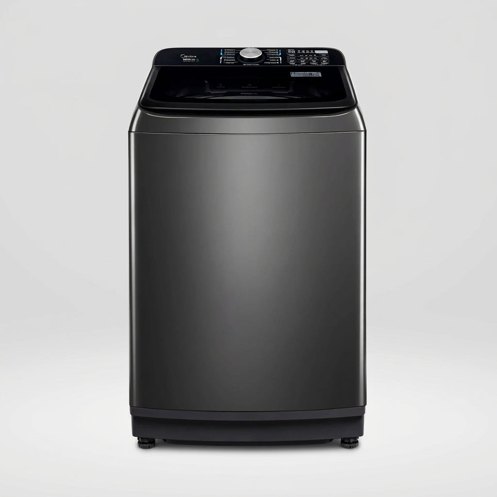 Lavadora Midea 16 kg Carga Superior MA512W16/T, Wave Wash Antienredos, Power Mix, 12 Programas, Función Turbo, Titanio