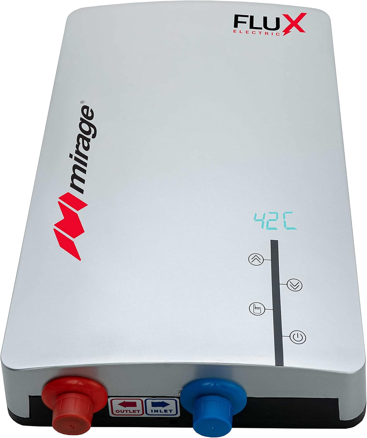 Boiler Eléctrico Mirage eFlux de 7.5 kW con Montaje en Pared, Diseño Compacto y Panel de Control Táctil Soft Touch