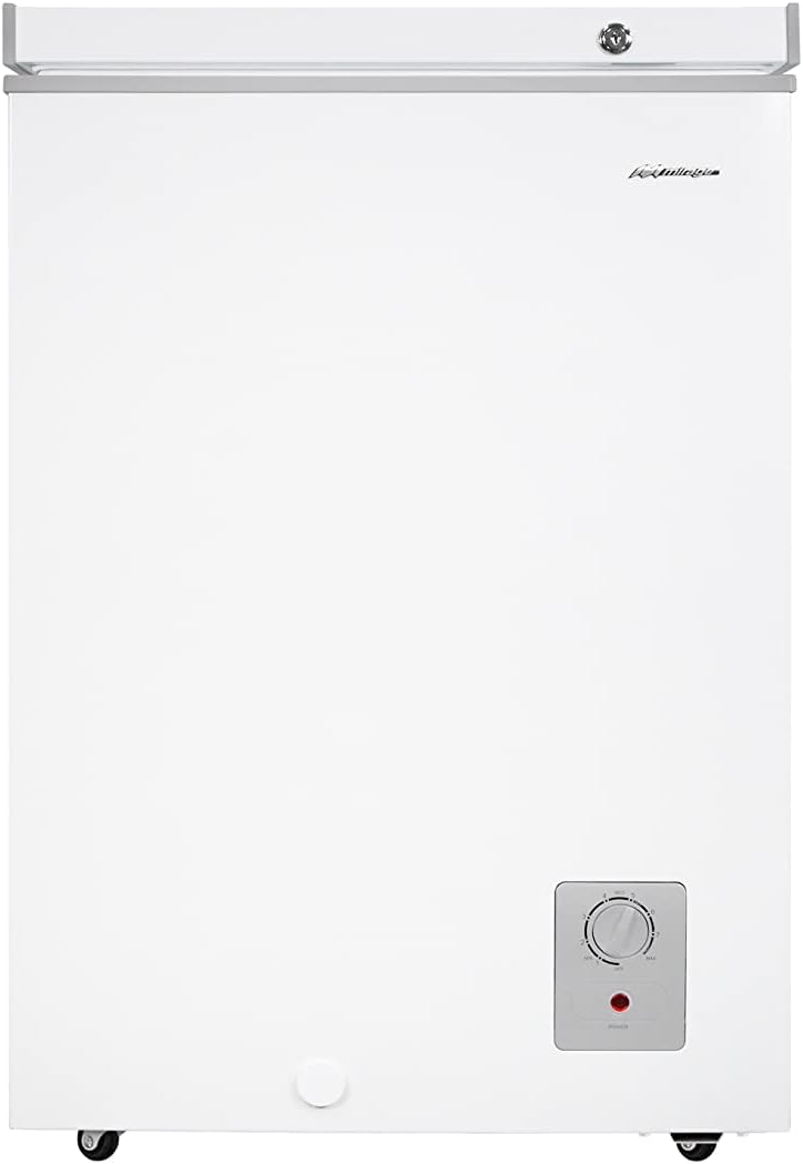 Congelador Horizontal Mirage de 3.5 Pies Cúbicos y 100 Litros con Canastillas Interiores, Indicador de Encendido, 3 Modos de Operación y Color Blanco