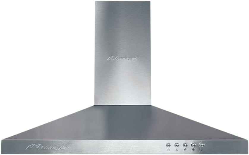 Campana Extractora Mirage Velox de 90 cm para Instalación en Pared, Diseño Tipo Industrial