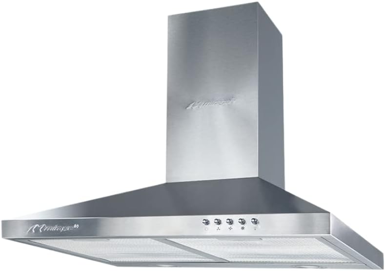 Campana Extractora Mirage Velox de 90 cm para Instalación en Pared, Diseño Tipo Industrial