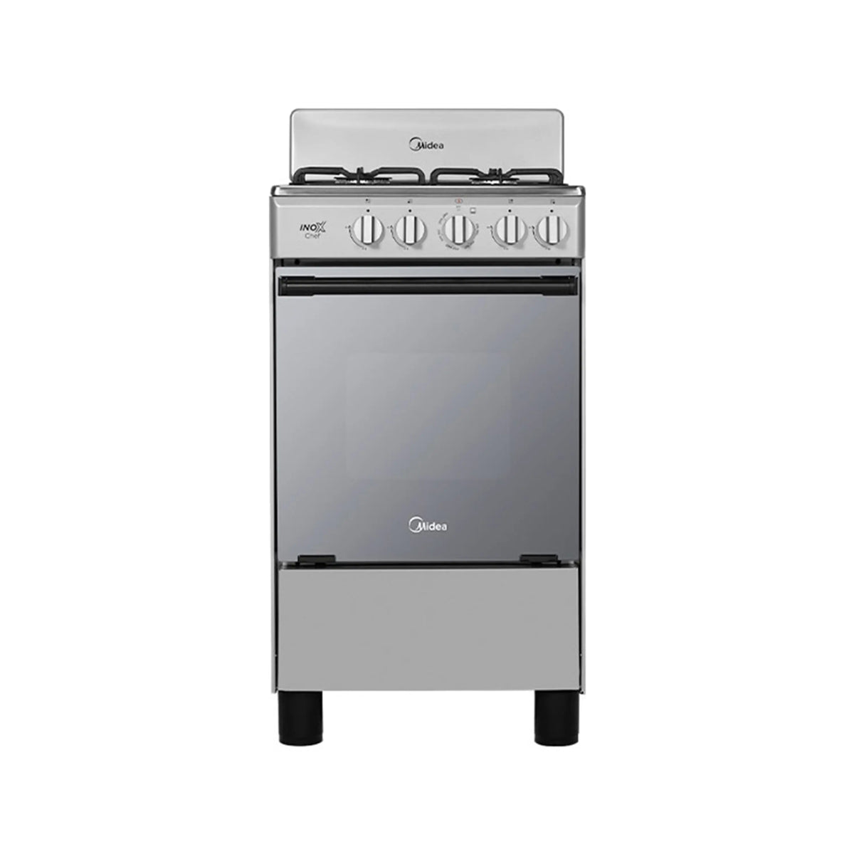 Estufa Midea InoxChef 20" MGS20FS1BAABG 4 Quemadores Gas LP Silver