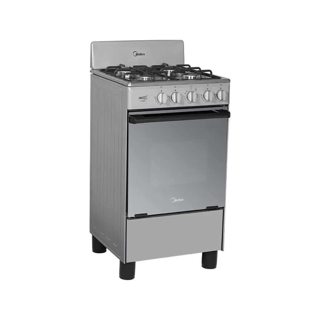 Estufa Midea InoxChef 20" MGS20FS1BAABG 4 Quemadores Gas LP Silver