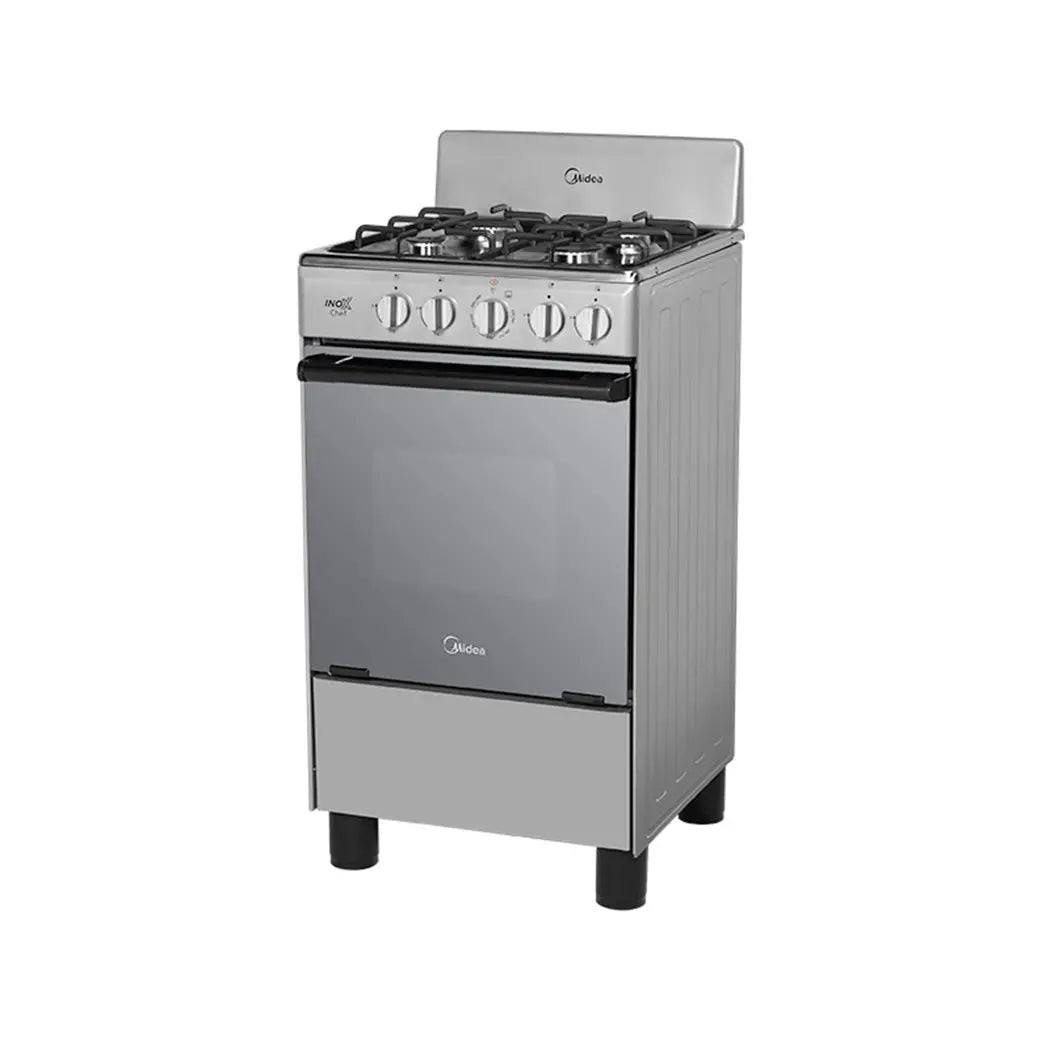Estufa Midea InoxChef 20" MGS20FS1BAABG 4 Quemadores Gas LP Silver