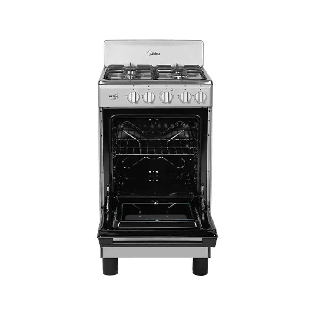 Estufa Midea InoxChef 20" MGS20FS1BAABG 4 Quemadores Gas LP Silver