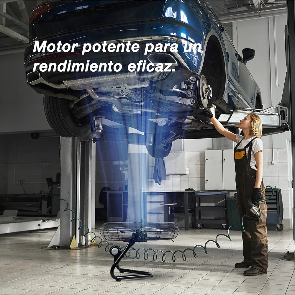 Ventilador Industrial Mytek 3406 de 20" Piso o Pared 2 en 1, 150W, Alta Velocidad, Aspas Metálicas, 3 Velocidades, Negro