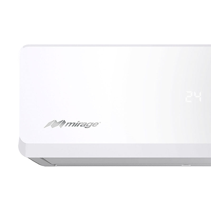 Minisplit Mirage NEX ON/OFF de 1 Tonelada y 12,000 BTU Solo Frío, 115 V, 12 SEER, Refrigerante R410A y Color Blanco