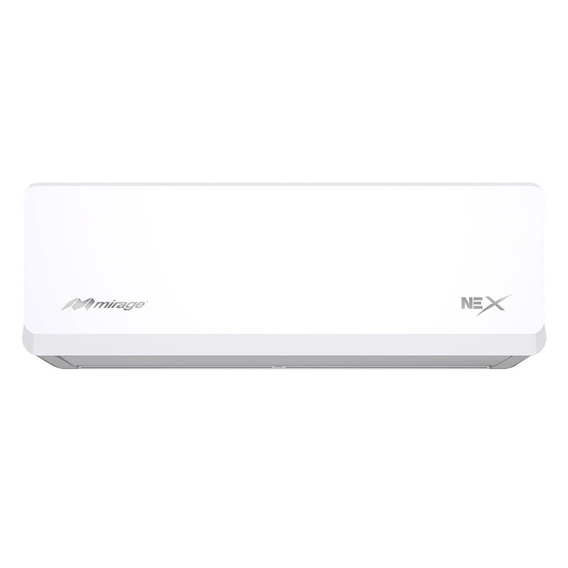 Minisplit Mirage NEX ON/OFF de 1 Tonelada y 12,000 BTU Solo Frío, 115 V, 12 SEER, Refrigerante R410A y Color Blanco