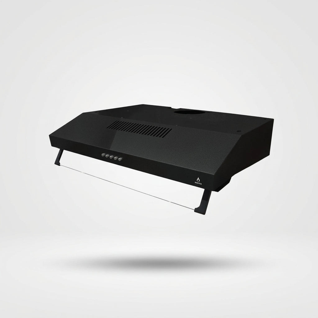 Campana Extractora Supra NUBE N-60, 60 cm Slim, Acero Negro, 3 Velocidades, Filtros de Acero Lavables, Luz LED