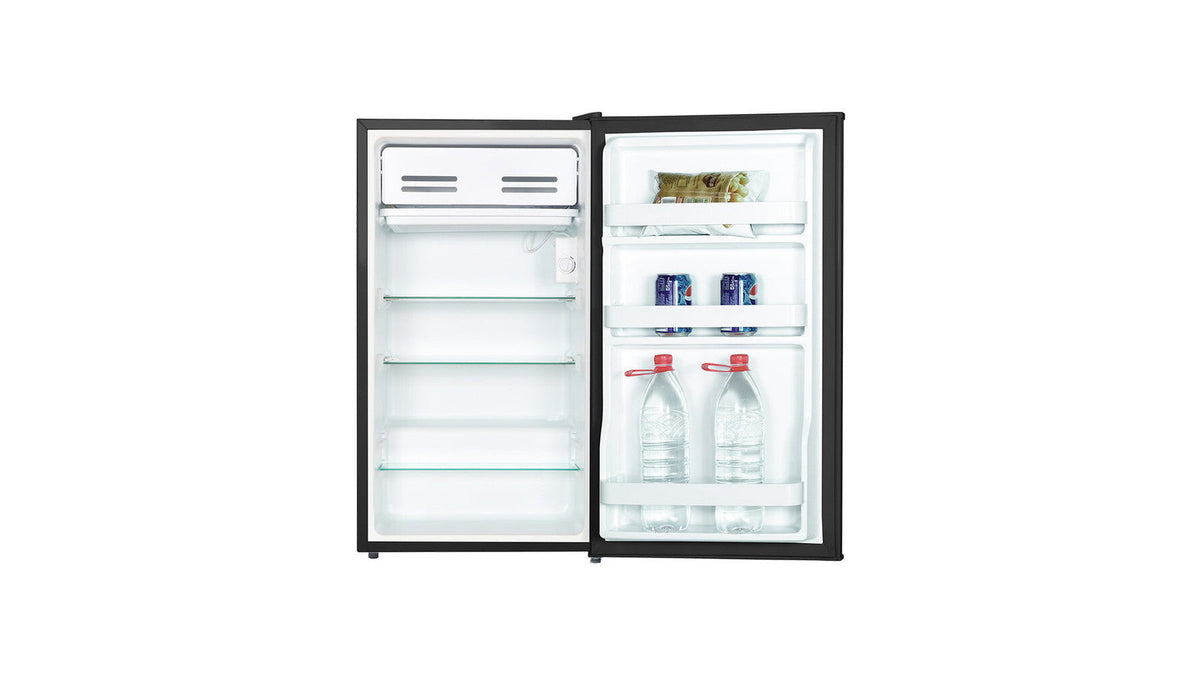 Frigobar Teka RSR 10520 GBK 4 Pies Inverter, Cristal Negro, Repisas de Cristal Templado, Puerta Reversible