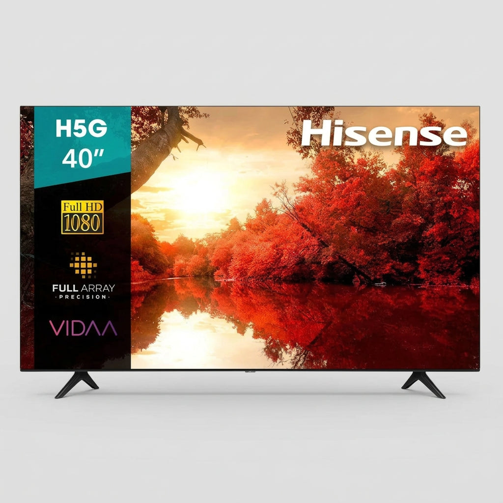 Pantalla Hisense 40" Smart TV LED Full HD 40H5G, Sistema VIDAA, DTS Virtual-X, Wi-Fi, 3 HDMI, 2 USB