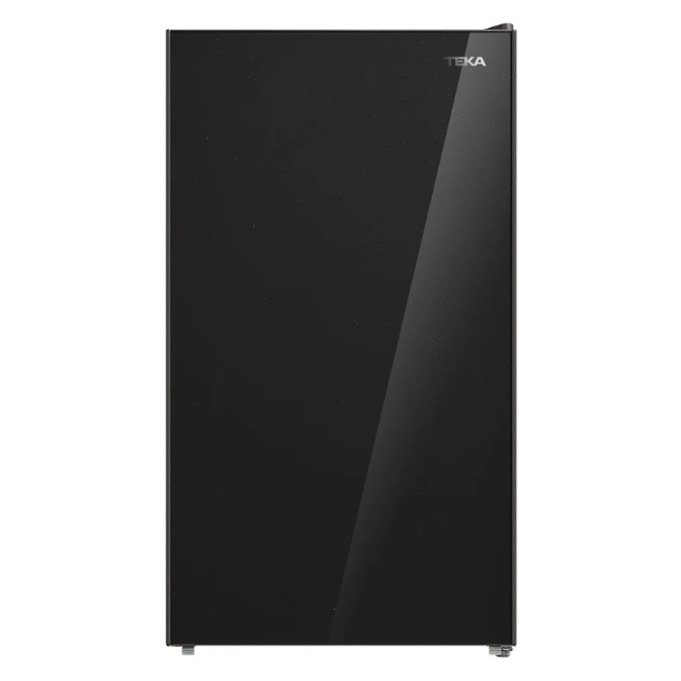 Frigobar Teka RSR 10520 GBK 4 Pies Inverter, Cristal Negro, Repisas de Cristal Templado, Puerta Reversible
