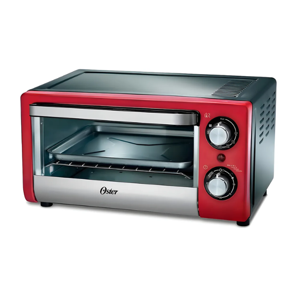 HORNO TOSTADOR 10 LITROS COLOR ROJO MARCA OSTER