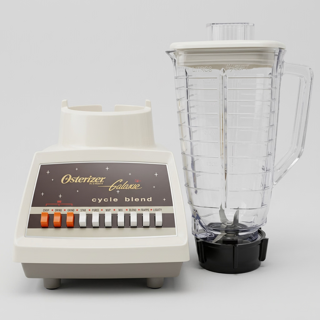 Licuadora Oster Osterizer Galaxie 869-16G 375 W, 10 Velocidades, Vaso de Plástico 1.25 L, All-Metal Drive, Almendra