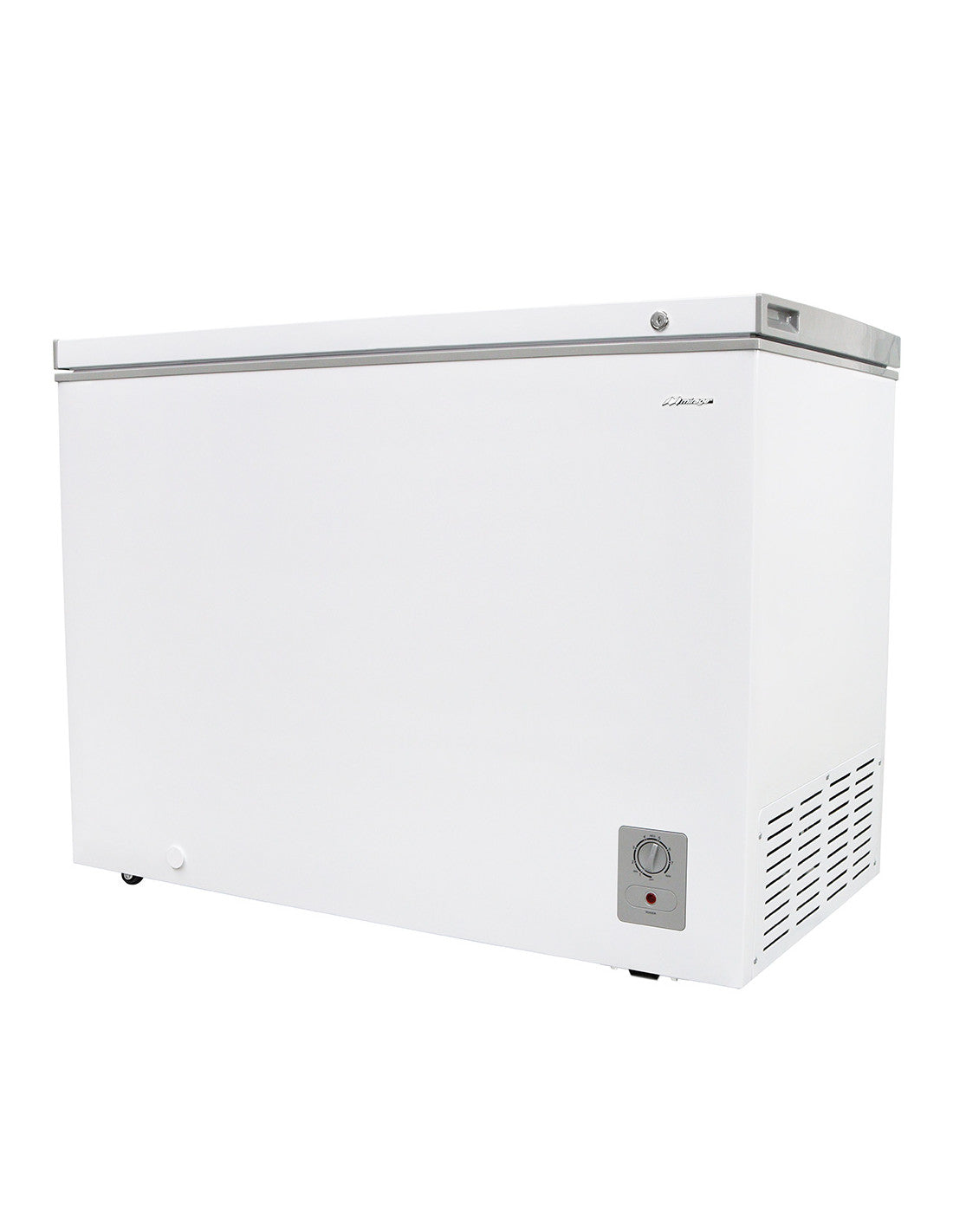 Congelador Horizontal Mirage MCP30HB 10 Pies, Cerradura con Llave, Luz Interior, 2 Canastillas, Ruedas, Interior de Aluminio, Blanco