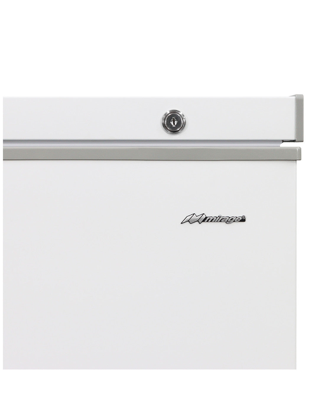 Congelador Horizontal Mirage MCP30HB 10 Pies, Cerradura con Llave, Luz Interior, 2 Canastillas, Ruedas, Interior de Aluminio, Blanco