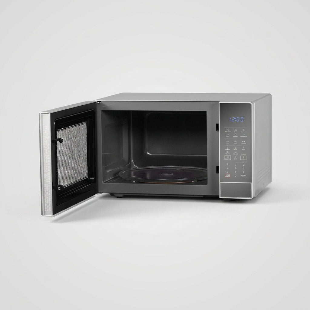 Horno de Microondas Midea SmartECO MMDK14S2MG 1.4 pies³ (40 L), 1000 W, 10 Niveles, Menú Tortillas, AutoClean, Silver Puerta Espejo