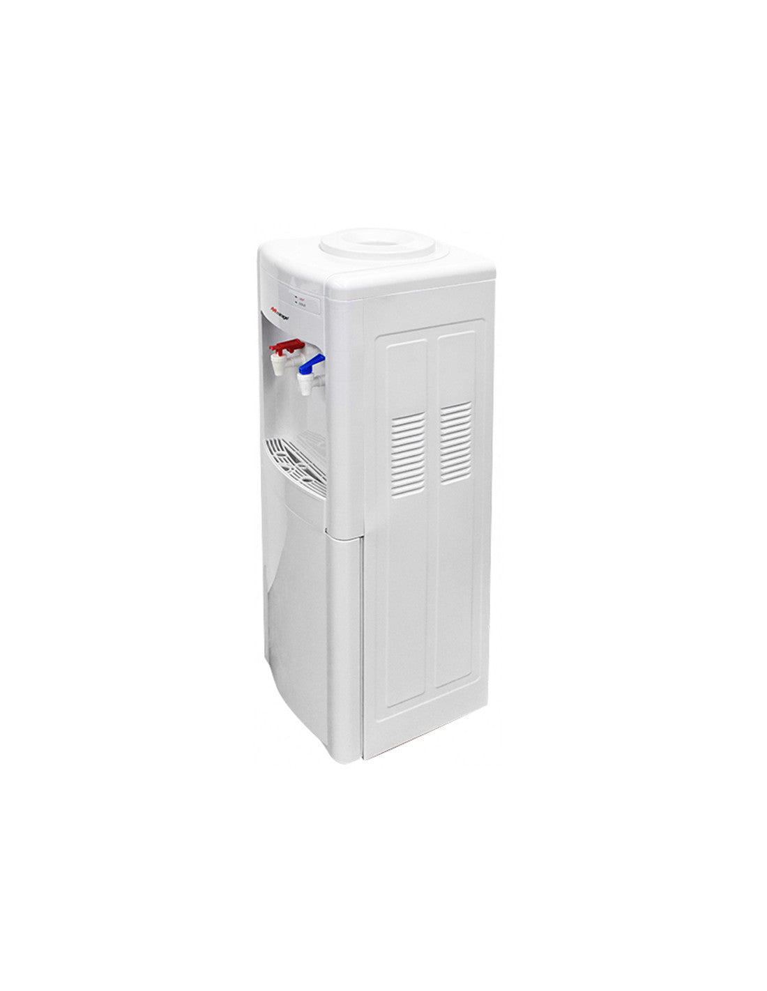 Dispensador de Agua Mirage DISX10 MDD10CB de 52 cm de Alto con 3 Temperaturas, Diseño de Mesa, Carga Superior de Garrafón, Tamaño Compacto y Color Gris