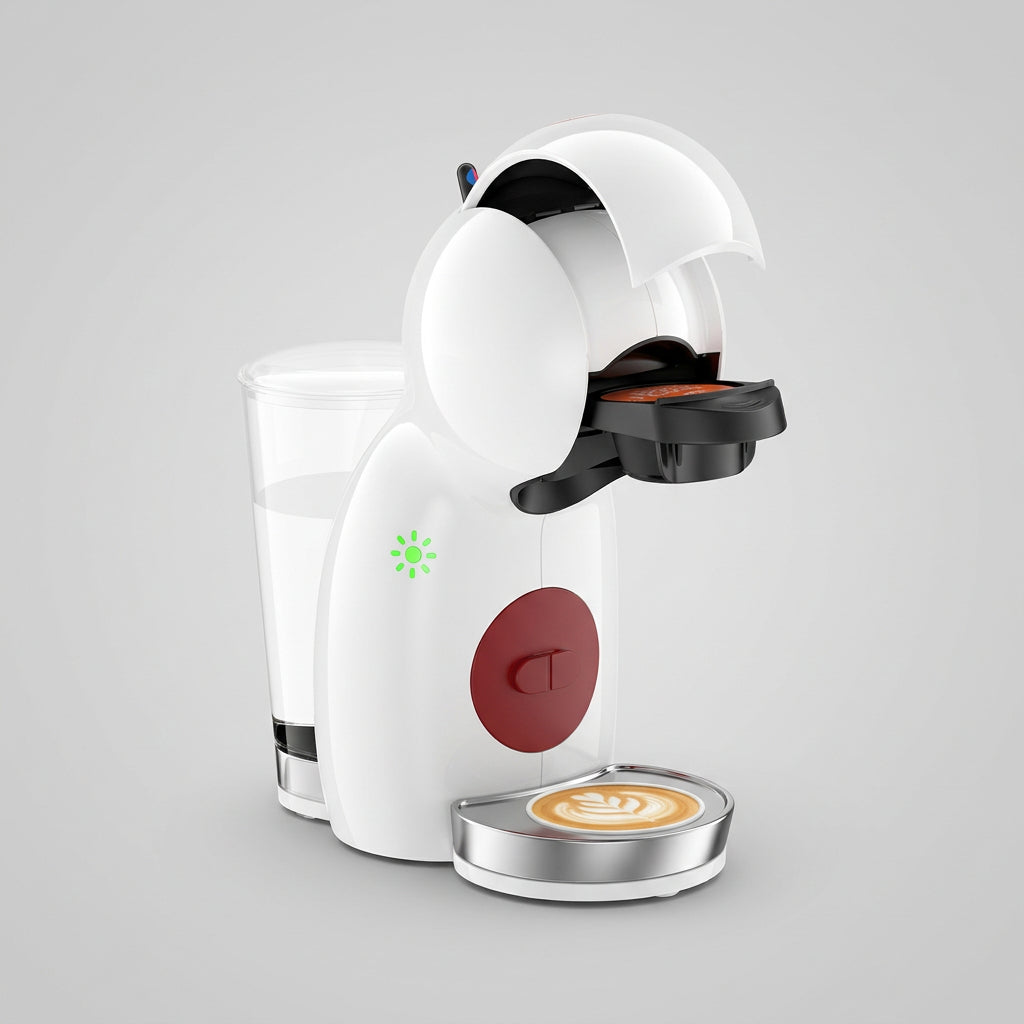Cafetera de Cápsulas Nescafé Dolce Gusto Piccolo XS Krups KP1A01MX 15 Bares, 0.8 L, Bebidas Frías y Calientes, Modo Eco, Blanca
