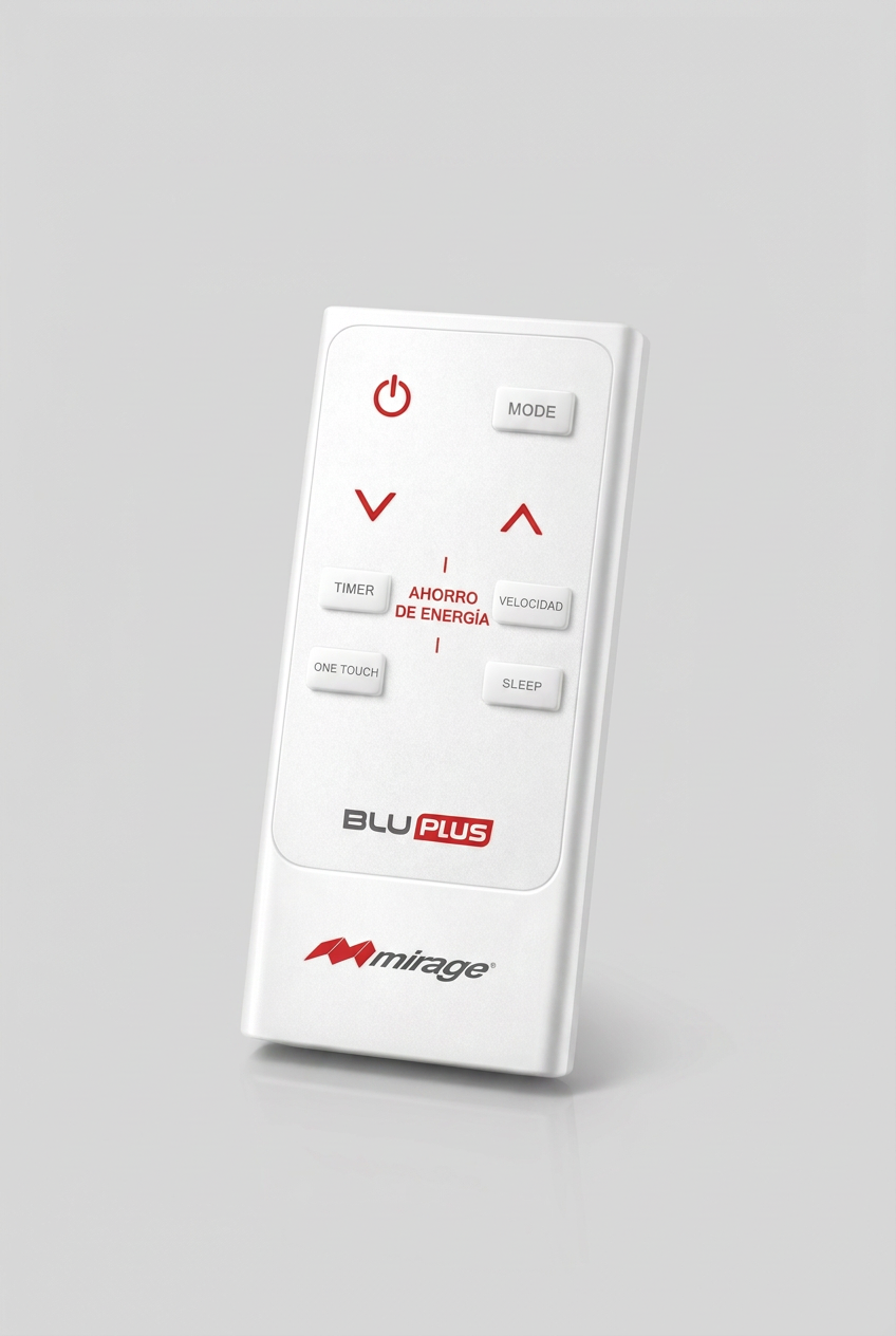 Aire Acondicionado de Ventana Mirage BLU PLUS de 1 Tonelada y 12,000 BTU Solo Frío, 220 V y Refrigerante R32