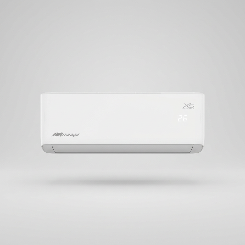 Minisplit Inverter Mirage X5 SETCVF181Q 1.5 Toneladas Solo Frío 220V, WiFi Integrado, Gas R32