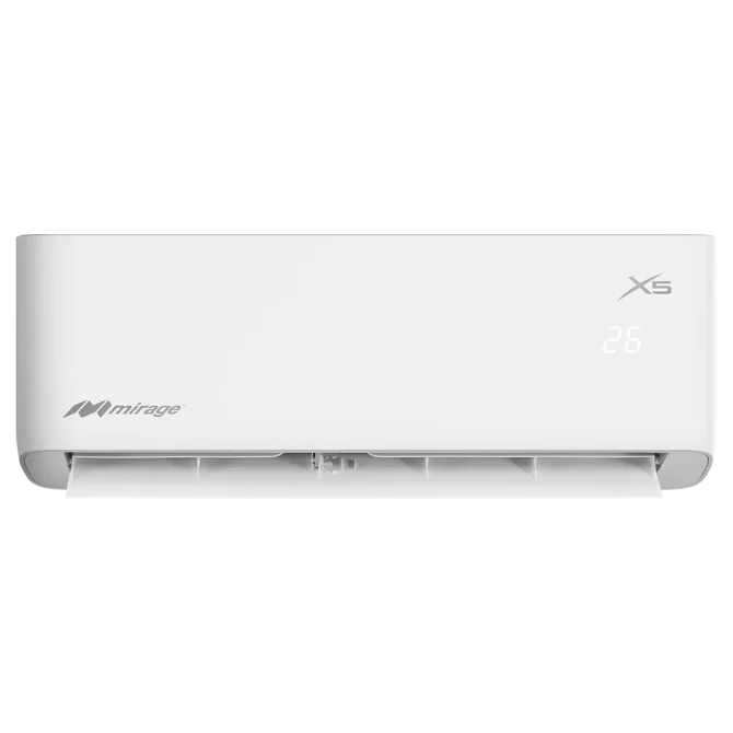 Minisplit Mirage X5 On/Off SETCHF261C 2 Toneladas 24,000 BTU Solo Frío 220V, 11.7 SEER, R410A, Blanco