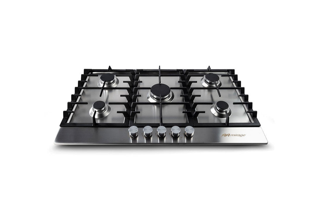 Parrilla de Gas Empotrable Mirage Sparx 90 MPS90GB 90 cm, 5 Quemadores, Acero Inoxidable, Gas LP y Natural