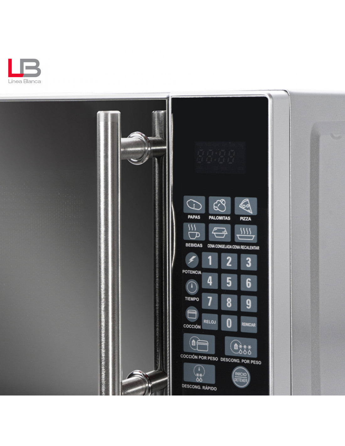 Horno de Microondas X Wave MWD020E de 0.7 Pies Cúbicos con 700 W de Potencia, 6 Niveles, Perillas Manuales, Diseño Compacto y Color Blancoto y Funcional